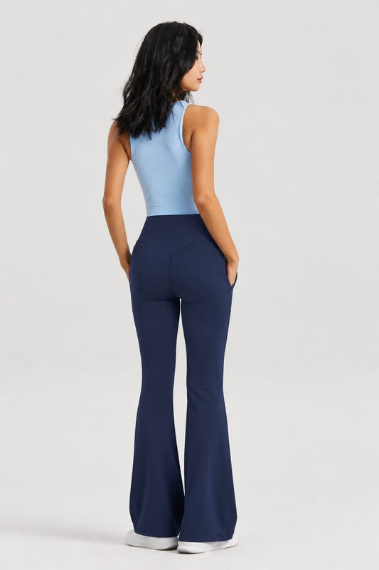 ESO Flared Pants (Navy) + Tank Top (Baby Blue)