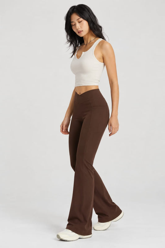 ESO Flared Pants (Cocoa) + Tank Top (Ivory)