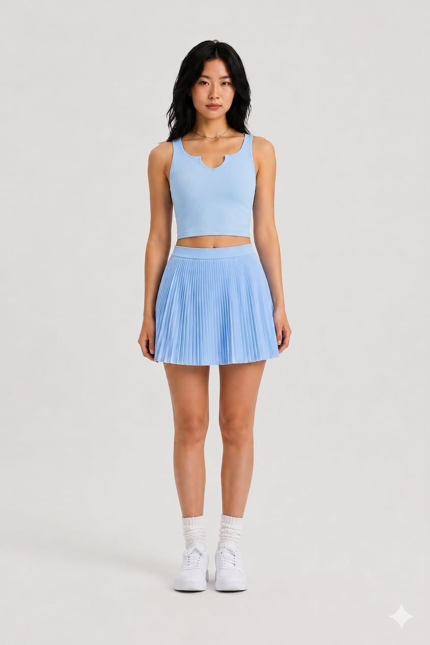 ESO Pleated Skort + Padded Top Set