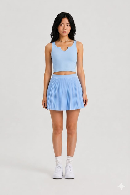 ESO Pleated Skort + Padded Top Set