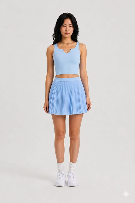ESO Pleated Skort + Padded Top Set